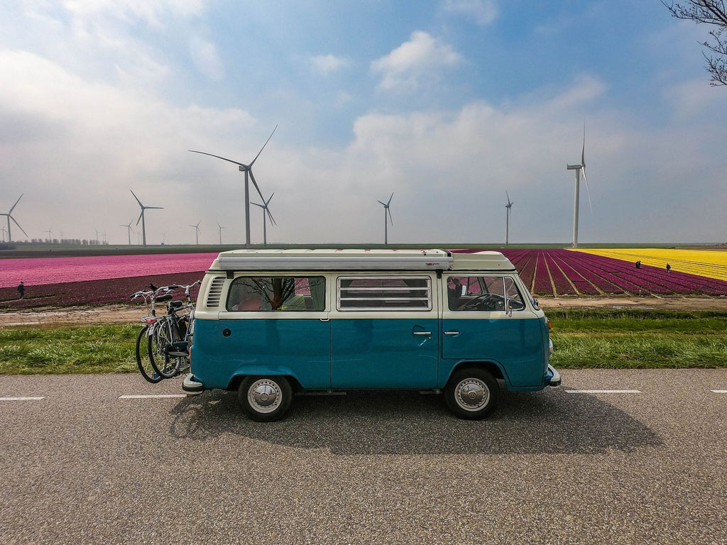 Oude Volkswagen Bus Roadtrip Nederland