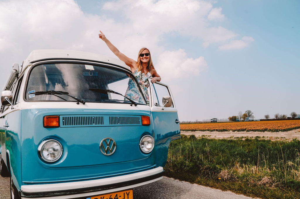 Roadtrip Nederland oude Volkswagen bus