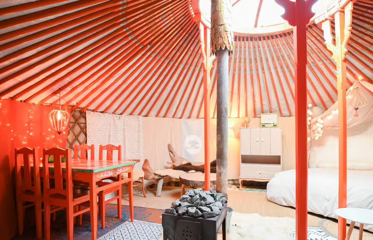 slapen in een yurt