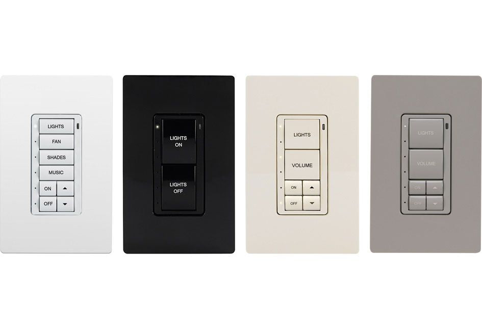 Crestron smart home control. intelligent light system control keypads