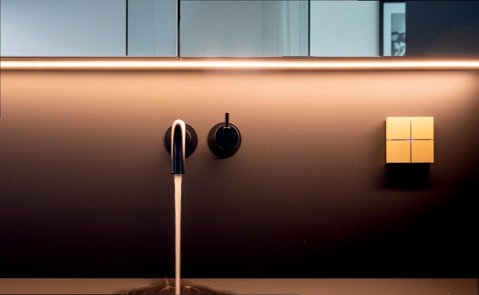 Beautiful brass smart lighting control switch 