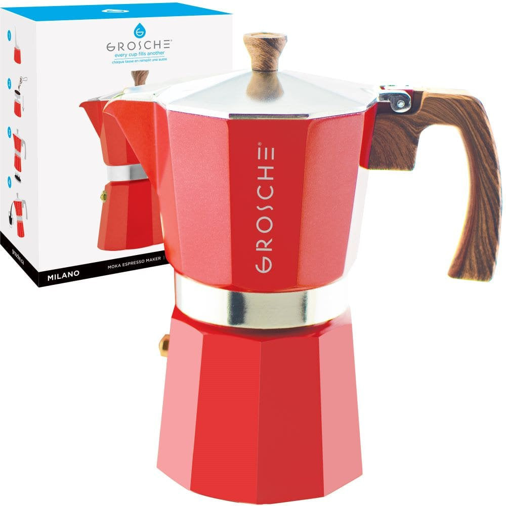 GROSCHE Dublin Double Walled Stainless Steel French Press, 34 fl oz 
