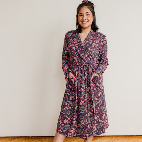 Flower Child Organic Cotton Robe Womens