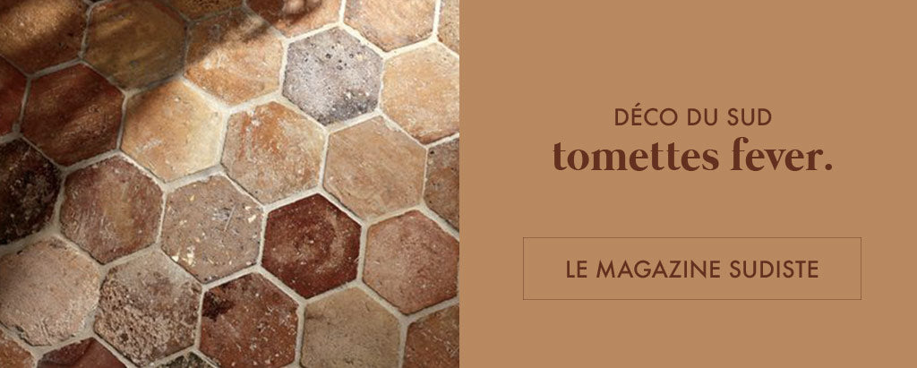 Tomettes en décoration - Bazile Provence