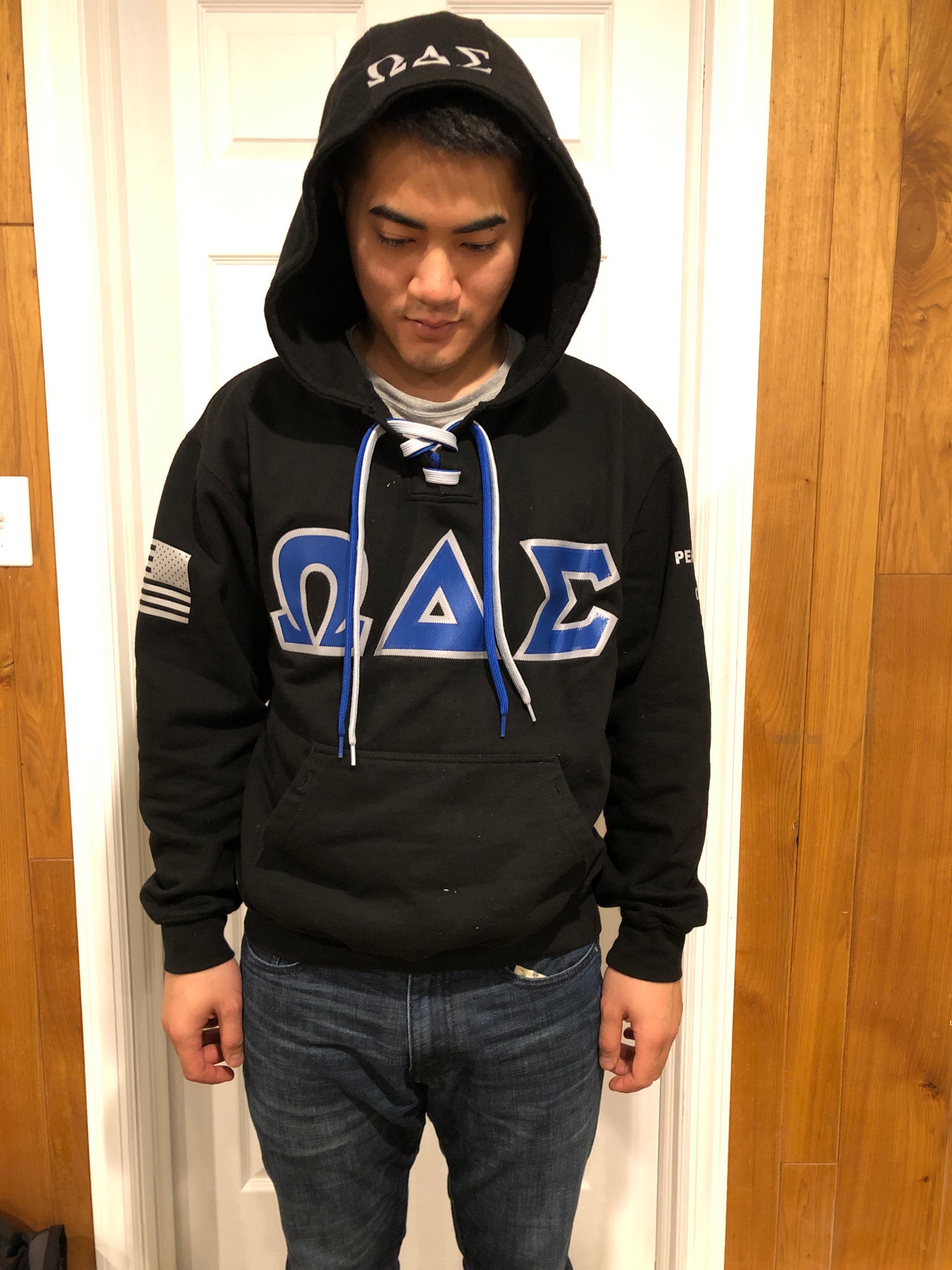 custom lace up hoodie