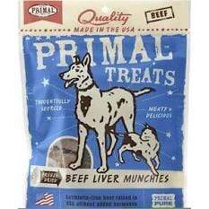 Primal Pet Foods Primal Beef Liver Munchies Freeze-Dried Dog & Cat Treats - 2 oz. bag