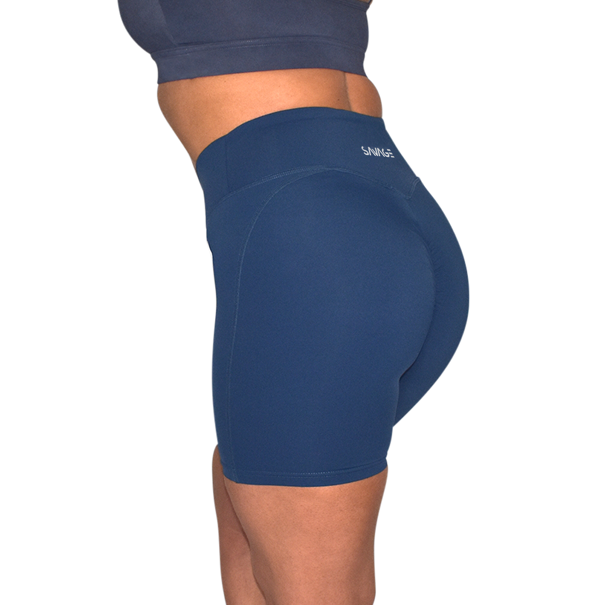 Image of Scrunch Bike Shorts Navy