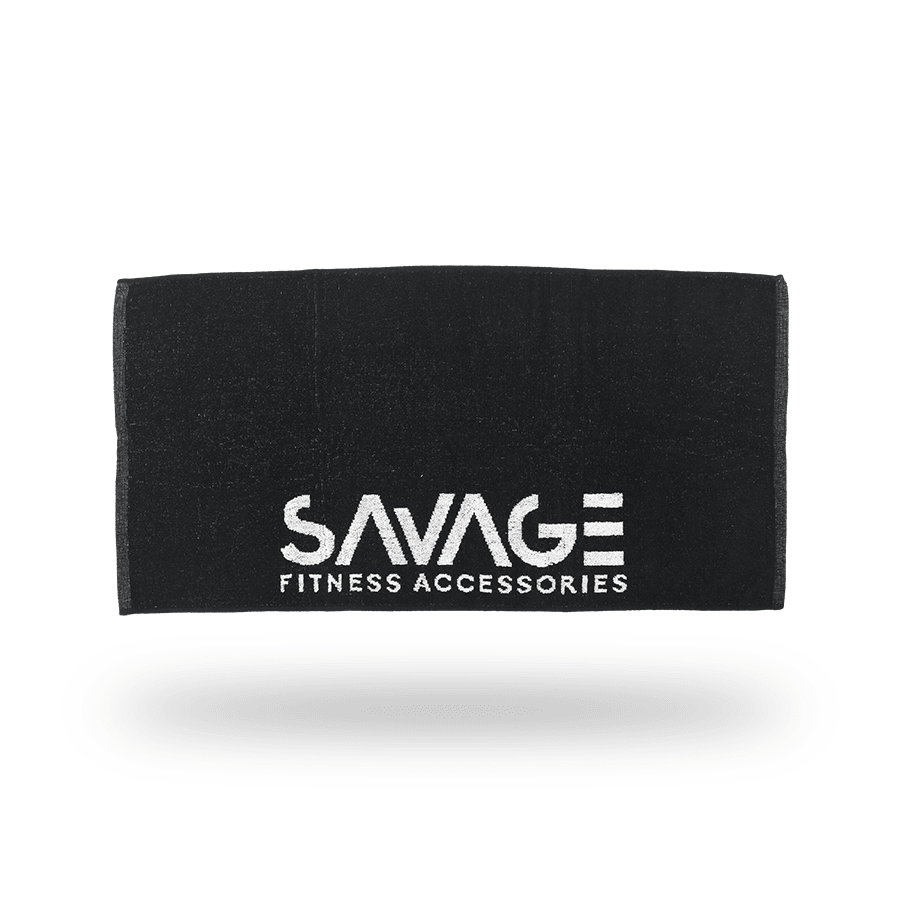 Image of Gym Towel Large - Black SAVAG FITNESS ACCESSORIES 