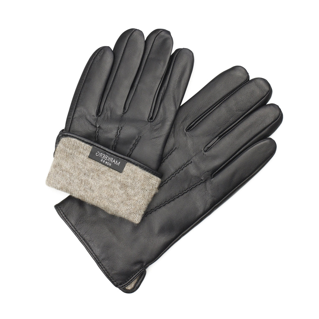 Harvey Glove handske til mænd. Sort. Lammeskind. –