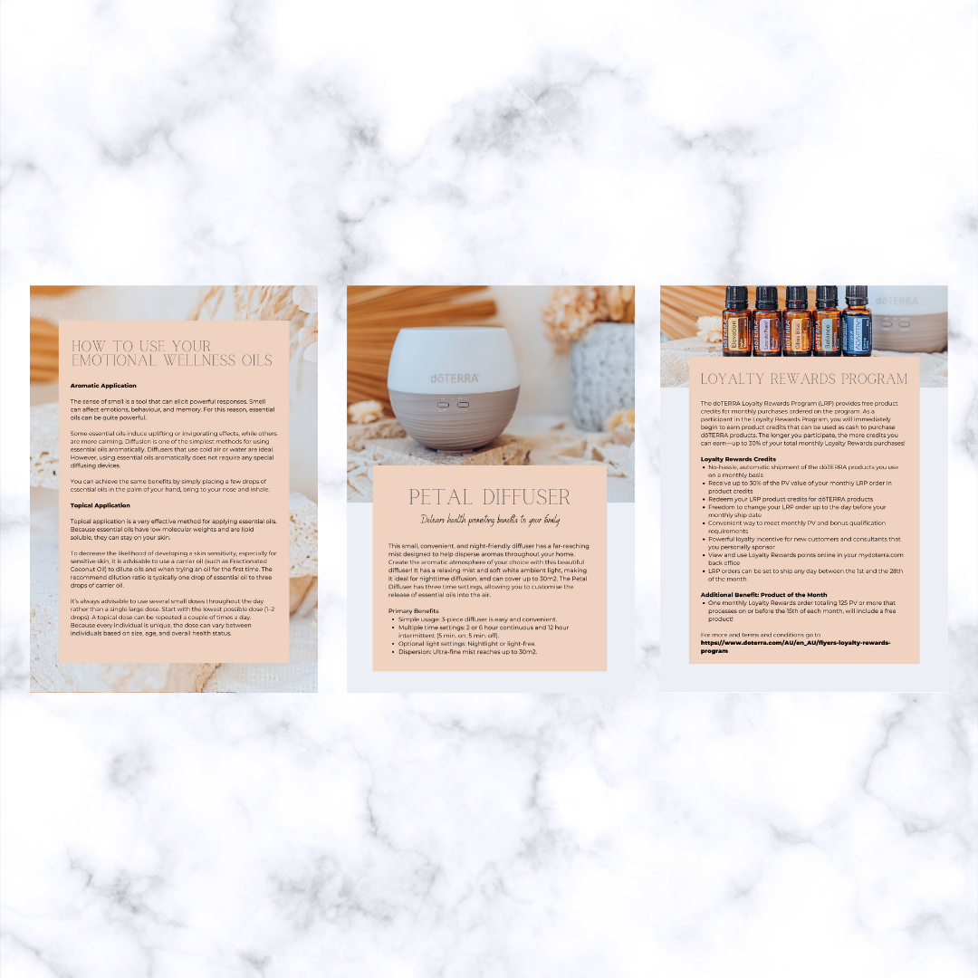 The BOHO Emotional Wellness Starter Kit eBook – Essential Oil Images