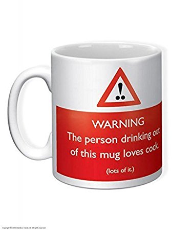 Person loves cock mug