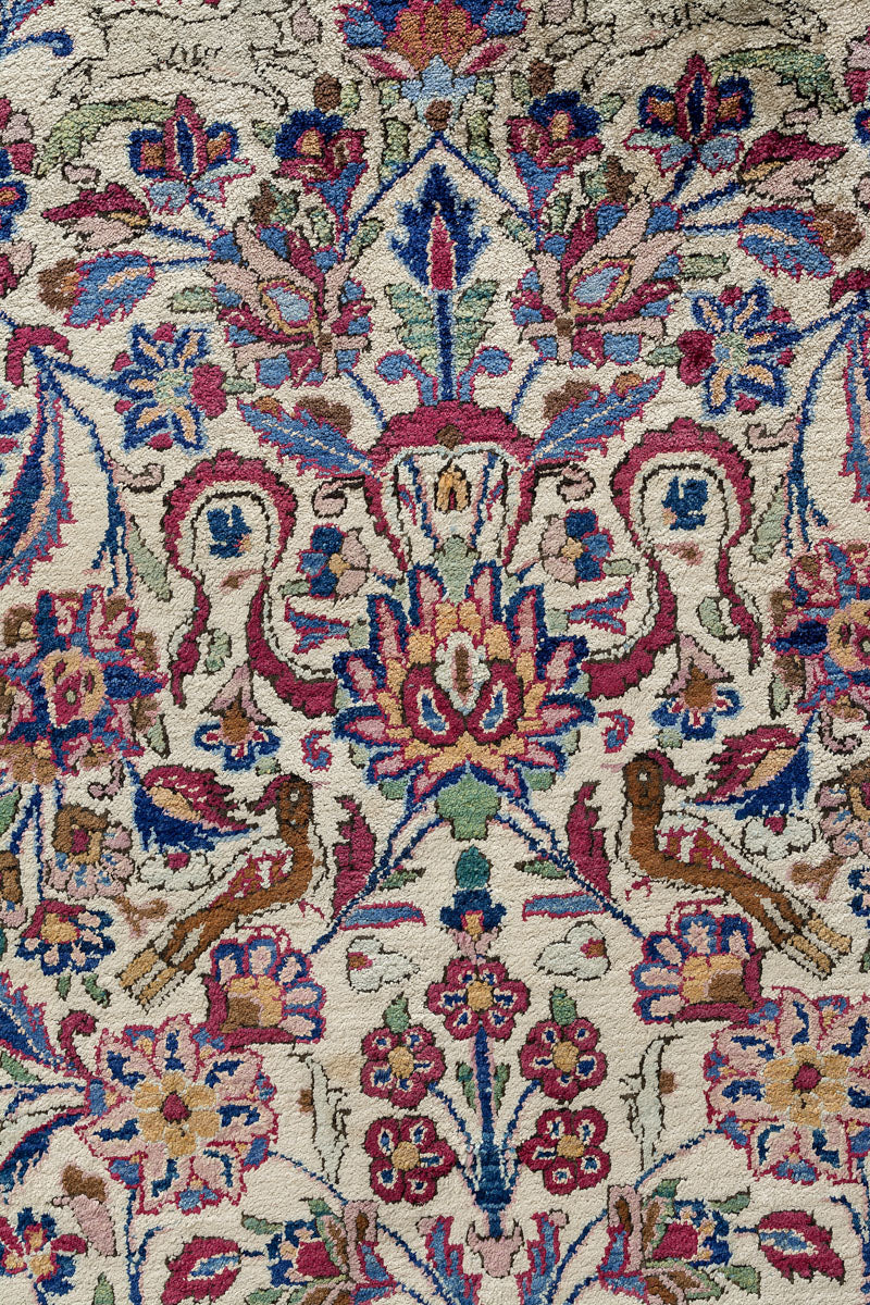 Antique Persian Kashan Mohtasham 200x130cm – Ahwazian Oriental Rugs