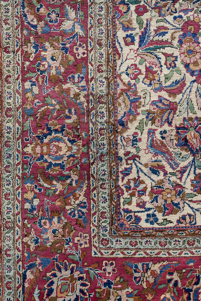 Antique Persian Kashan Mohtasham 200x130cm – Ahwazian Oriental Rugs