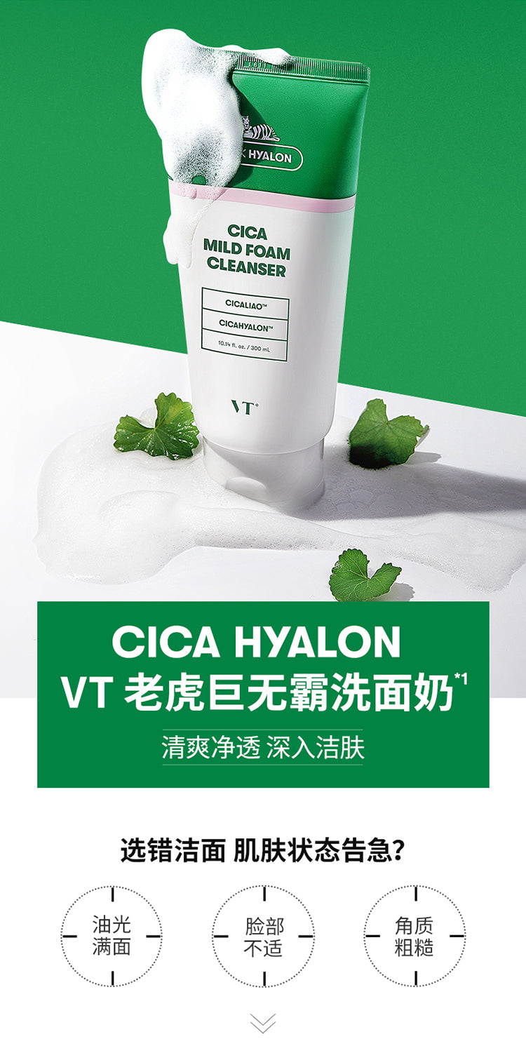 VT COSMETICS Cica Mild Foam Cleanser 300ml - Walmart.ca