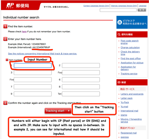 Tracking Japan Post Shipping