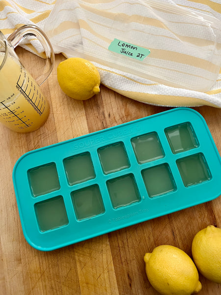 lemon juice frozen in 2 tbsp Souper Cubes 