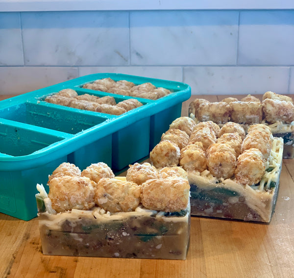 tater tot casserole frozen in 1 and 2 cup Souper Cubes