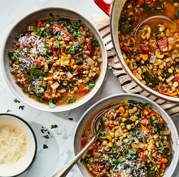 lentil & vegetable soup 