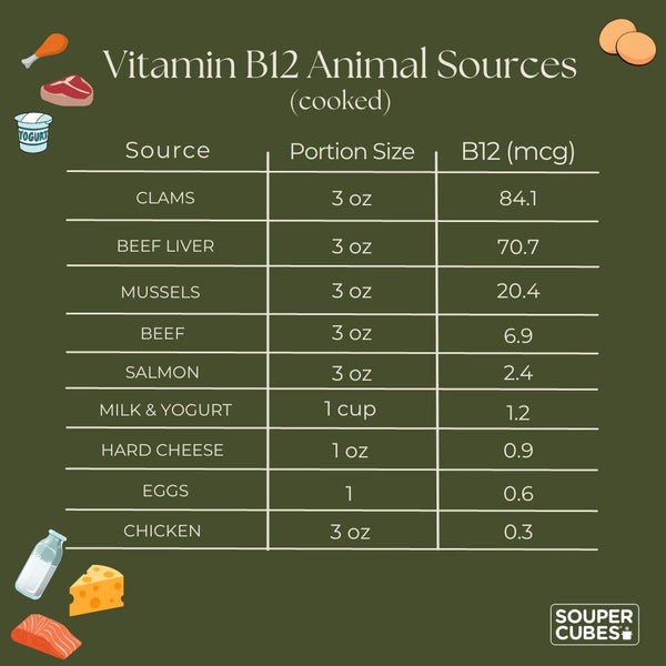 vitamin b12 animal sources 