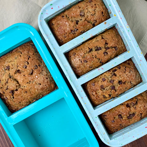 baked zucchini bread in souper cubes 1cup and 2cup trays