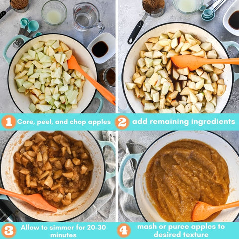 how to make applesauce step by step directions