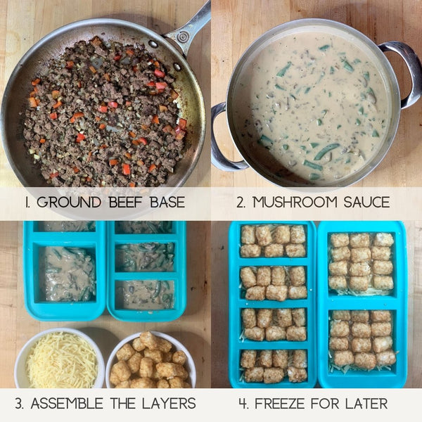 4 steps to making tater tot casserole