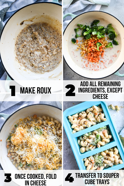 how to make veggie mac and cheese step by step