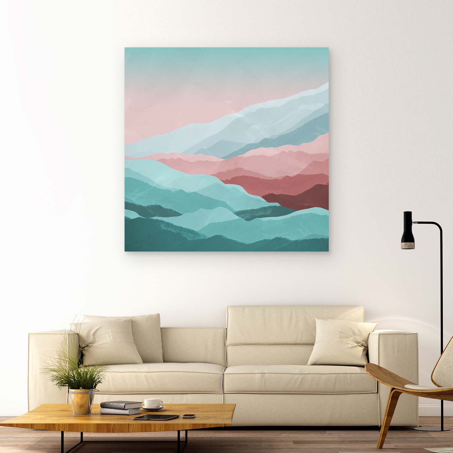 Torn | Mountain Canvas Art from Leaf and Petal Design | Art Bloom