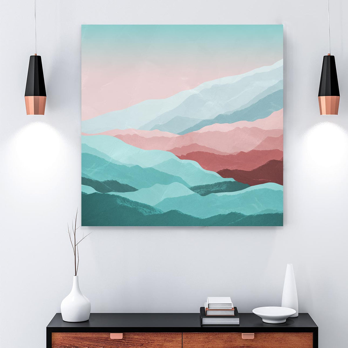 Torn | Mountain Canvas Art from Leaf and Petal Design | Art Bloom