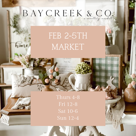 Baycreek & Co February 2-5, 2023 date card