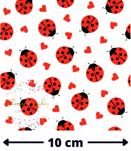 LOVELY LADYBUGS (Mini Scale) - Bullet Liverpool Fabric