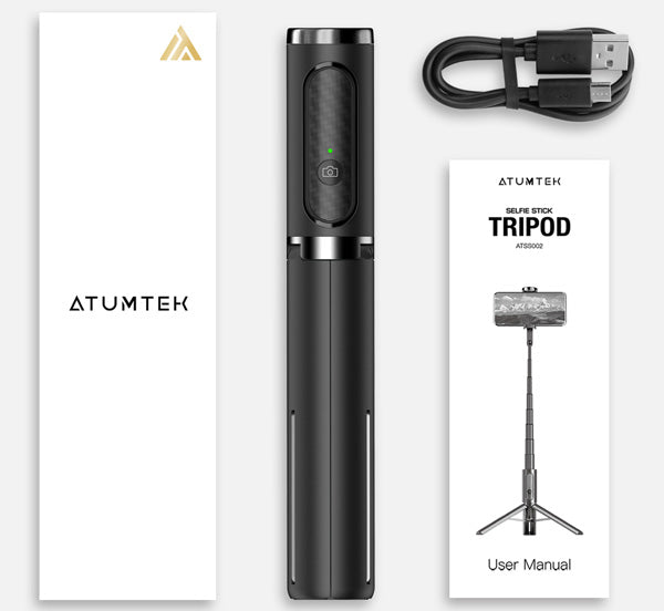 ATUMTEK ATSS120 1M 40 Inch Selfie Stick Tripod User Manual