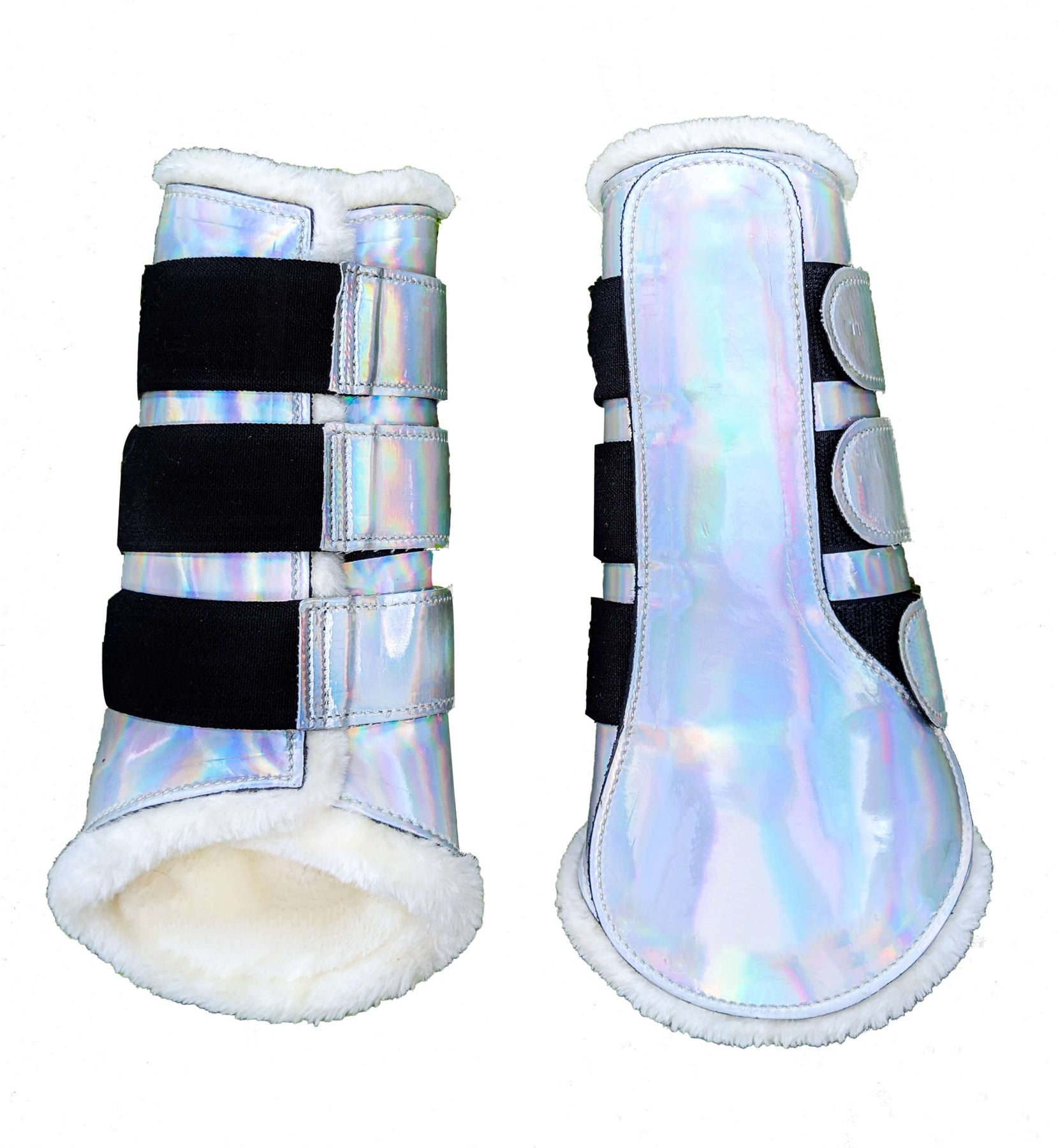 holographic horse boots