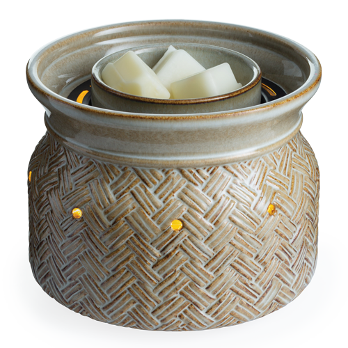 Wax Warmer - Illuminaire Fan Fragrance Warmer Basket Weave