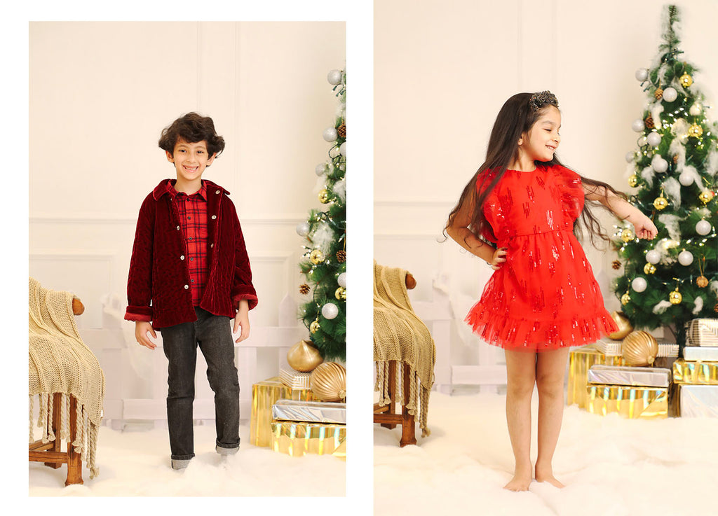 festive wedding christmas dresses clothes boy girl party