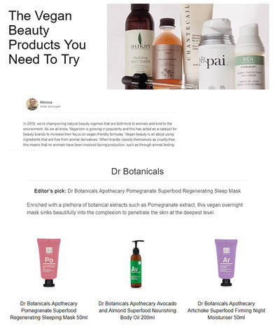 produits de beauté vegan