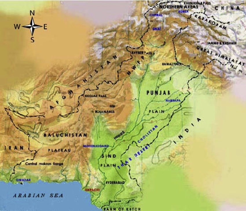 პუნჯაბის რეგიონი - პაკისტანი ჰიმალაის ვარდისფერი მარილის სამშოლო