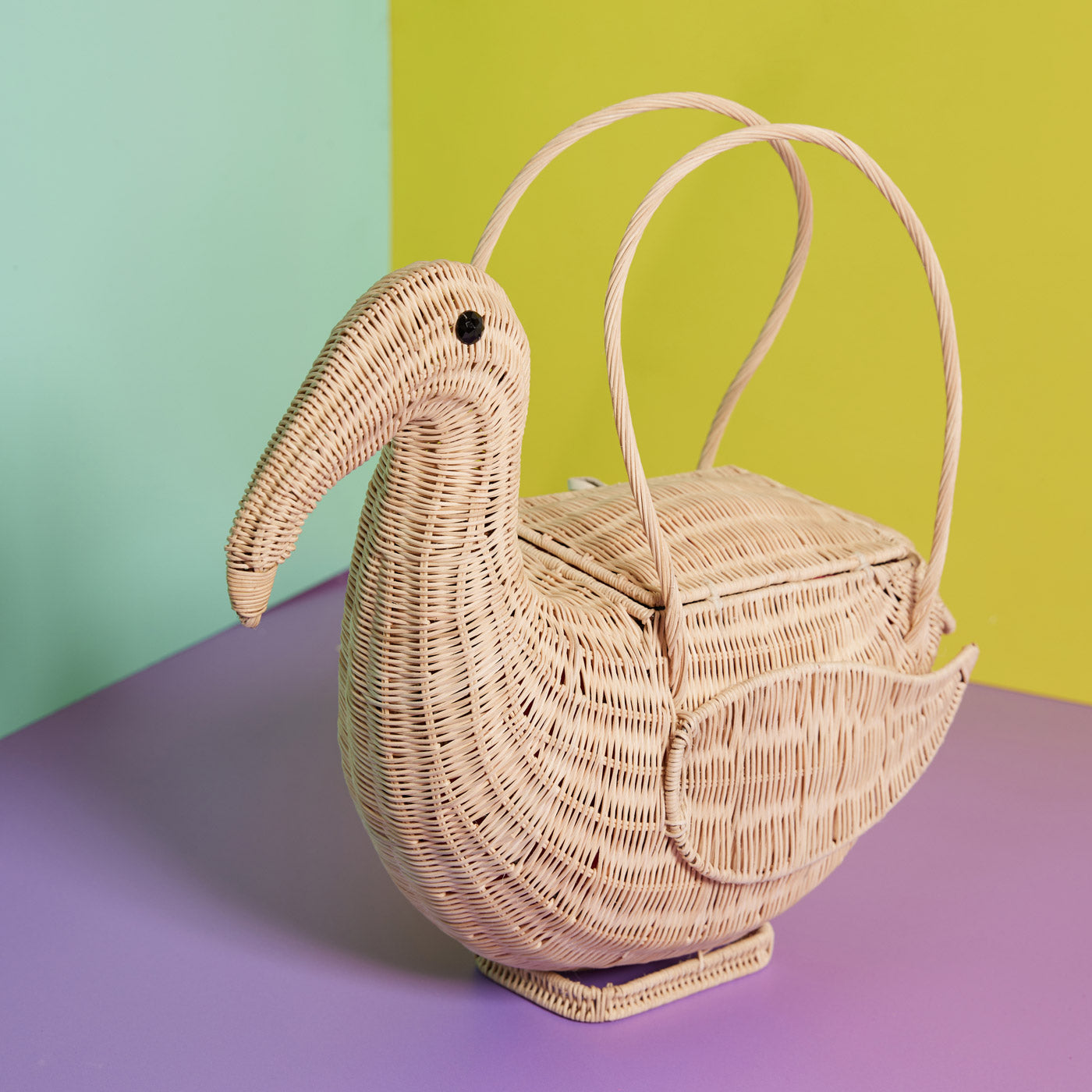 Wicker Darling DIY flamingo basket 