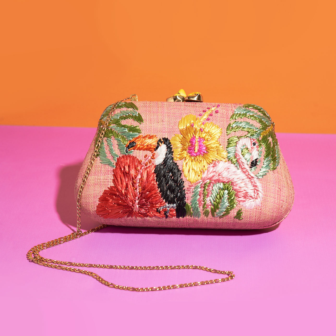 Wicker Darling's tropicana clutch 