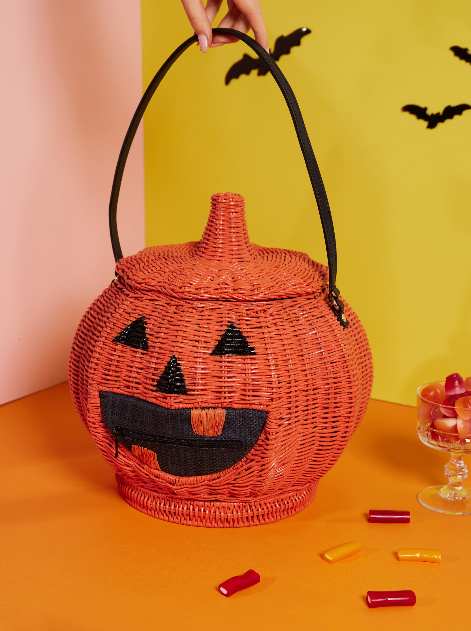 Wicker Darling's Jack the Lantern the jack-o’-lantern purse