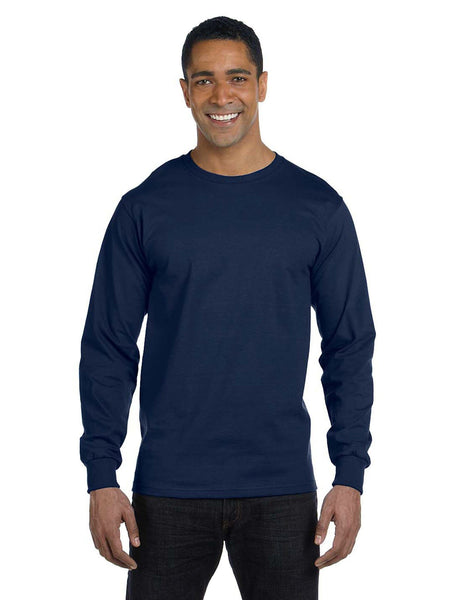 Hanes Originals Unisex Garment Dyed Long Sleeve T-Shirt, Cotton