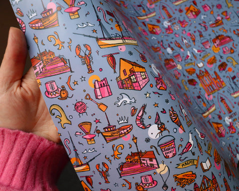 whitby wrapping paper