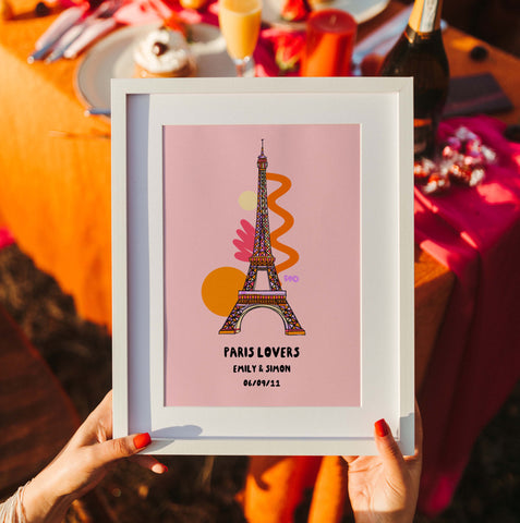 personalised paris print