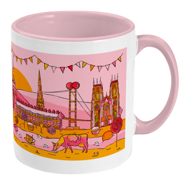yorkshire mug pink
