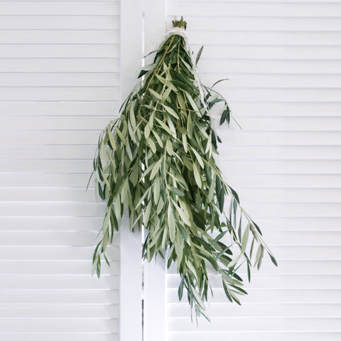 Handmade Fresh Olive Branch Greenery Garland 10 Feet for Home