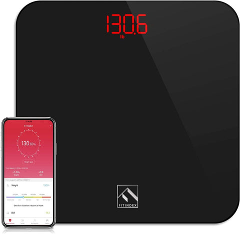 Bwell Bluetooth Smart Scale with App Track Weight, BMI, Body Fat & More