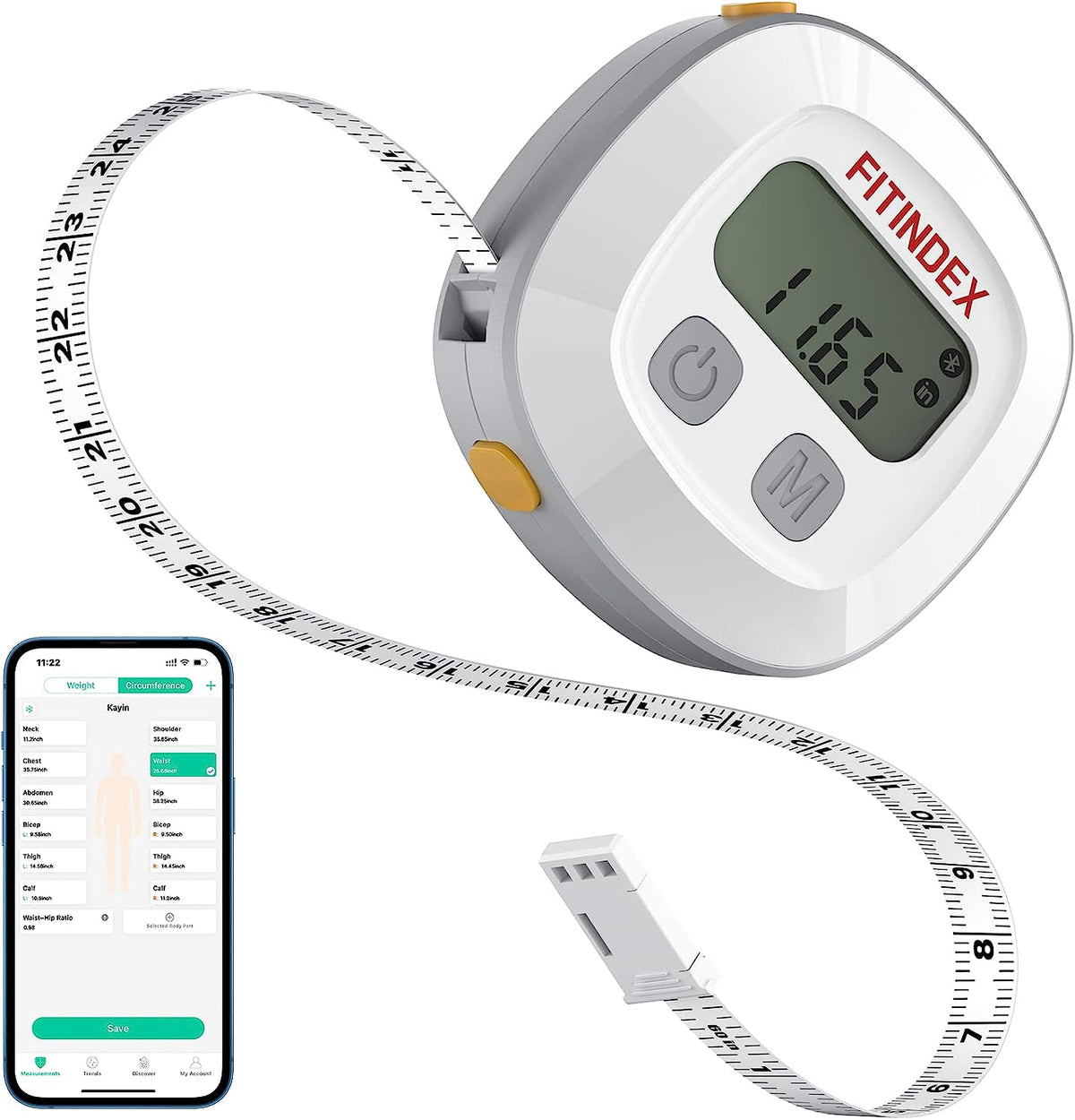 Review for VOLADOR Smart Body Tape Measure with APP, Bluetooth