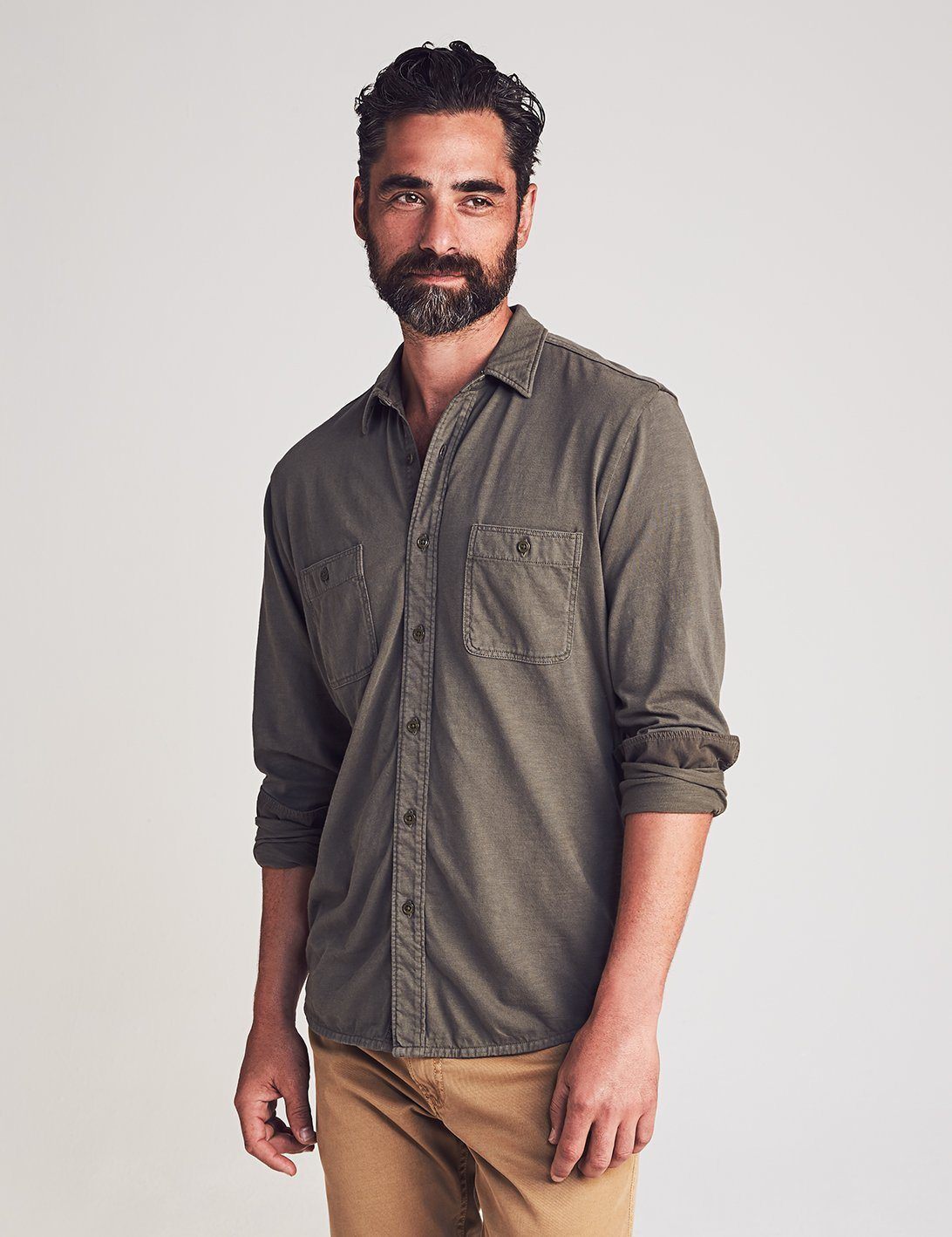 Knit Seasons Shirt - Olive – Quattro Tizi