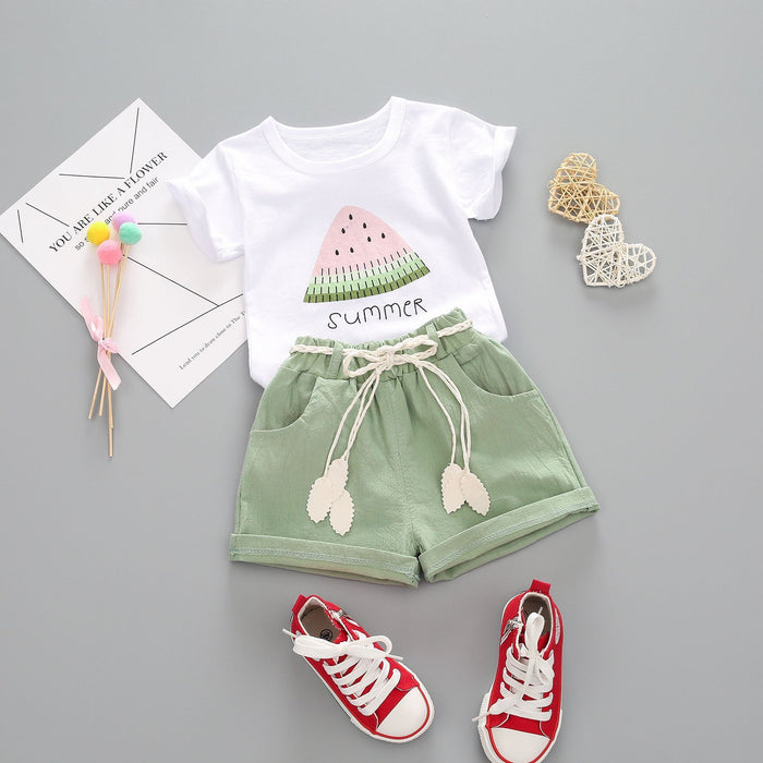 Summer Watermelon Printed Baby Set — Agloryz