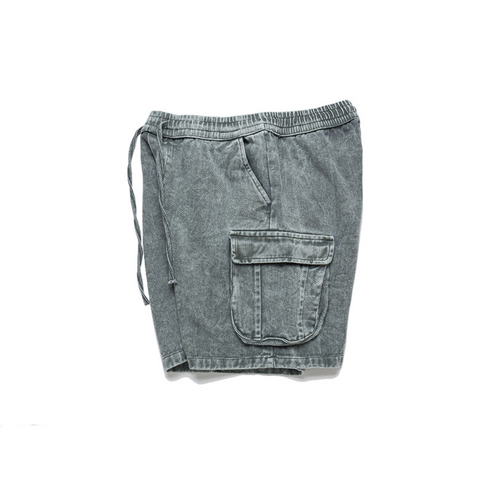 Stonewashed Cargo Shorts — Agloryz